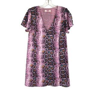 Buddy Love Hailey Purple Haze Snake Print Dress